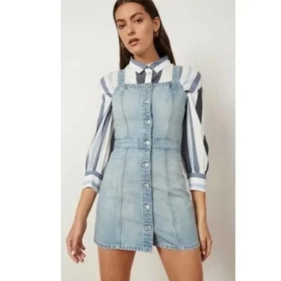 BOYISH KENNEDY DENIM MINI DRESS SIZE MEDIUM - Picture 1 of 10